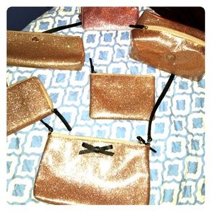 kate SPADE SET / LOT- GLITTER BUG- in ROSE GOLD!!